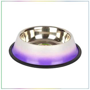 Flip Köpekler İçin Mat Çelik Mama ve Su Kabı 23cm 720 ml (Karışık Renkli)