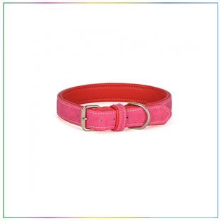 Flip Kanvas Yumuşak Dokulu Köpek Boyun Tasması 54cm Pembe