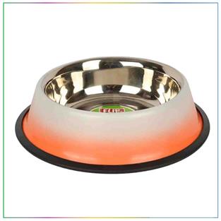 Flip Kedi ve Köpekler İçin Mat Çelik Mama ve Su Kabı 960 ml (Karışık Renkli)
