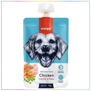 Wanpy Taze Tavuklu ve Havuçlu Köpek Et Ezmesi 90 Gram